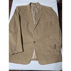 Joseph & Feiss Blazer Men's 50L Tan Corduroy Two Button Sport Coat Jacket